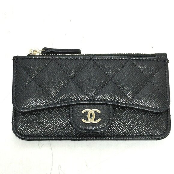 CHANEL AP2570 CC Mark Matelasse Classic Zip Card Case coin purse Unused - Picture 1 of 11